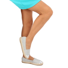 Espadrillas in tela grigia A-9267 Grey grigio 2