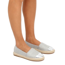 Espadrillas in tela grigia A-9267 Grey grigio 1