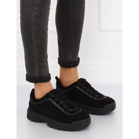Nero 81016 Scarpe sportive in camoscio nero 1