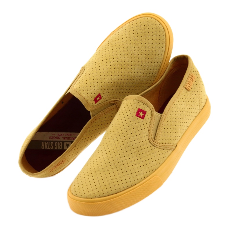 Sneakers slip-on da donna Big Star 274889 giallo 5