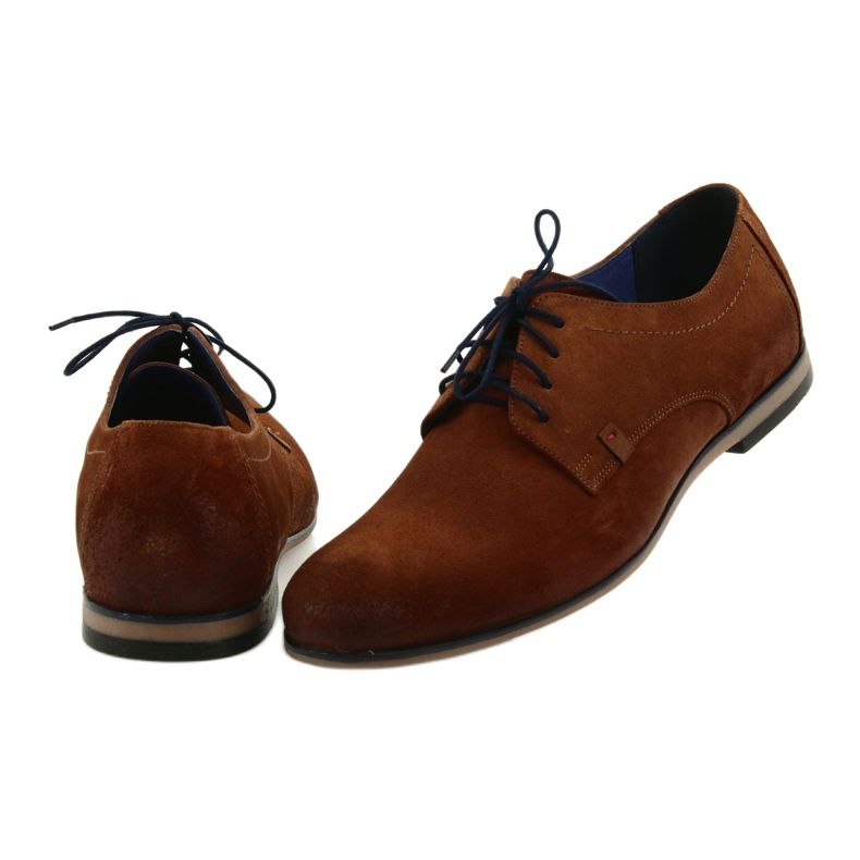 Nikopol Scarpe in pelle da uomo in pelle scamosciata 1709 cammello beige 4