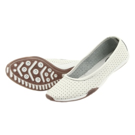 Ballerine bianche traforate Filippo 089 bianco 5
