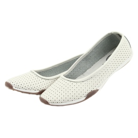 Ballerine bianche traforate Filippo 089 bianco 3