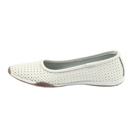 Ballerine bianche traforate Filippo 089 bianca 2