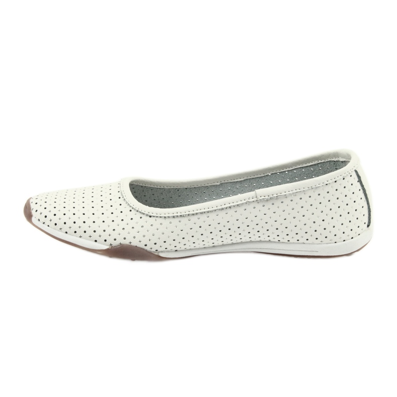 Ballerine bianche traforate Filippo 089 bianco 2