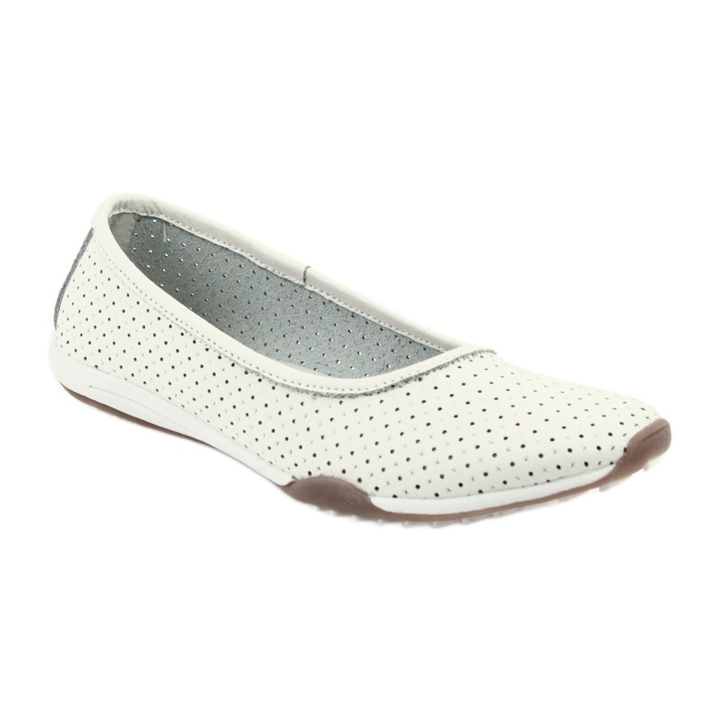 Ballerine bianche traforate Filippo 089 bianco 1