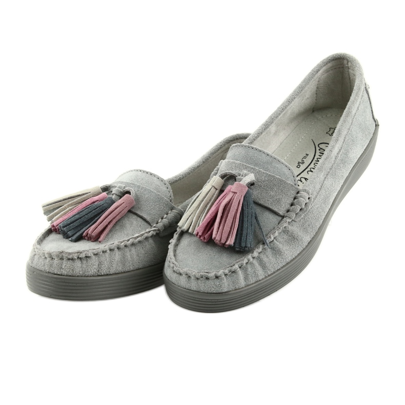 Mocassini in camoscio grigio da donna Filippo 661 3
