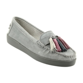Mocassini in camoscio grigio da donna Filippo 661 1