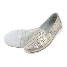 Signori sportivi in ​​pelle da donna Filippo 663 bianco rosa 5