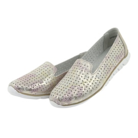 Signori sportivi in ​​pelle da donna Filippo 663 bianco rosa 3