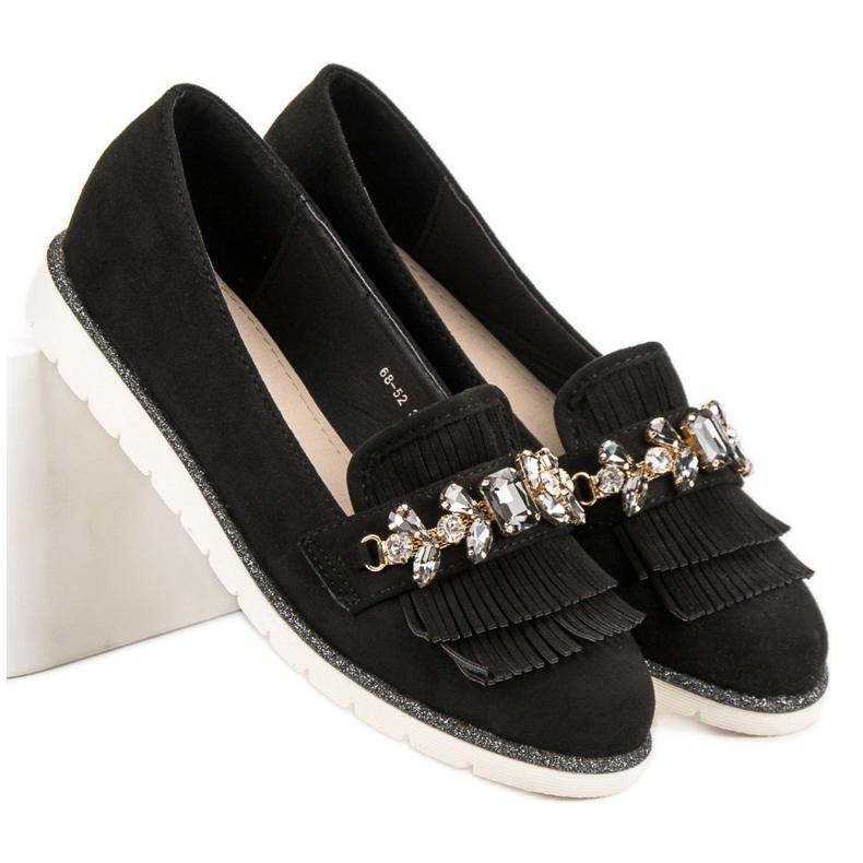 Lucky Shoes Mocassini Con Ornamenti nero 1