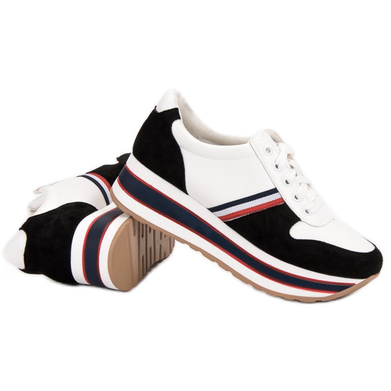 Seastar Scarpe da ginnastica alla moda bianca nero multicolore 2