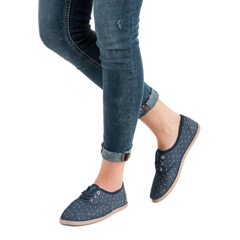 Sneakers Con Puntini blu 1