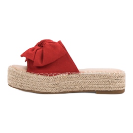 Pantofole Espadrillas Sulla Piattaforma rosso 1