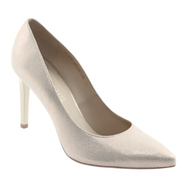 Décolleté scarpe da donna in pelle oro Anis 4527 d'oro 1