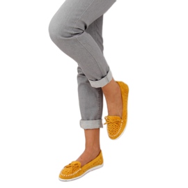 Mocassini da donna gialli T339P Yellow giallo 1
