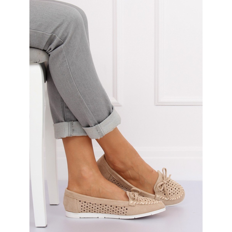 Mocassini donna beige T339P Beige 1