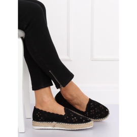 Espadrillas nere traforate LT112 Black nero 2