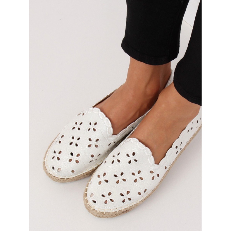 Espadrillas traforate bianche LT112 White bianca 1