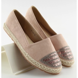 Espadrillas rosa da donna H8-102 Champagne II-GAT 2