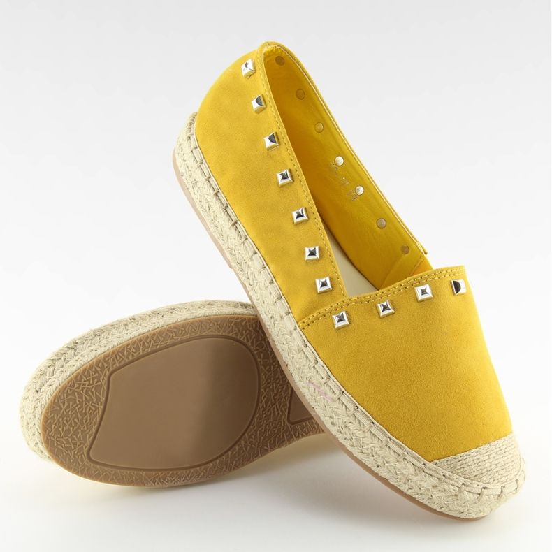 Espadrillas da donna gialle 99-17 Gialle II-GAT giallo 1