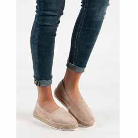 Small Swan Espadrillas in camoscio beige 2