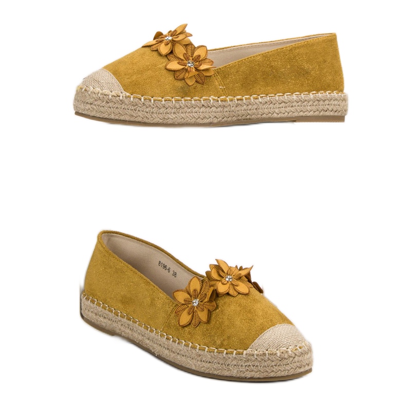 Espadrillas Con Fiori giallo 1