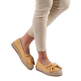 Espadrillas a righe giallo 2