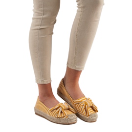 Espadrillas a righe giallo 1