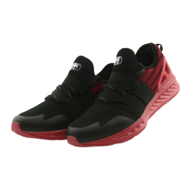 Scarpe sportive da uomo DK 18332 nere/rosse nero rosso 3