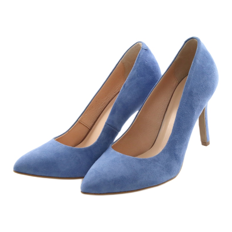 Décolleté con tacco a spillo scarpe da donna Edeo 3313 blu 3