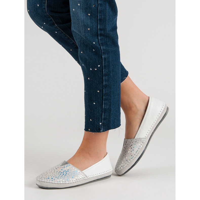 Filippo Sneakers slip on in pelle bianche bianca 1