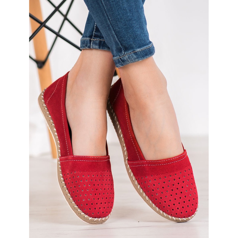 Filippo Espadrillas in pelle rossa rosso 1