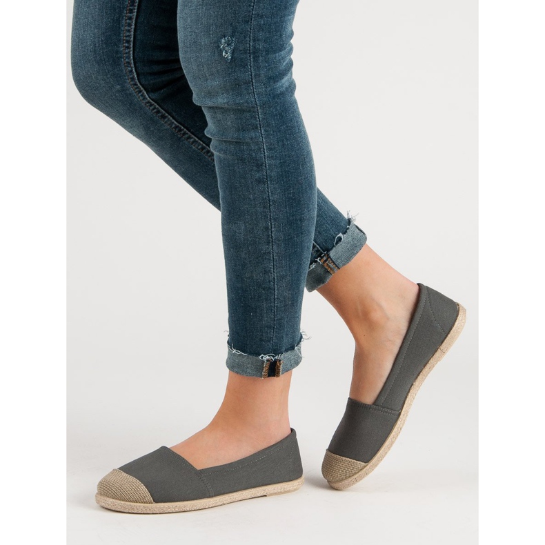 Espadrillas grigie alla moda grigio 1