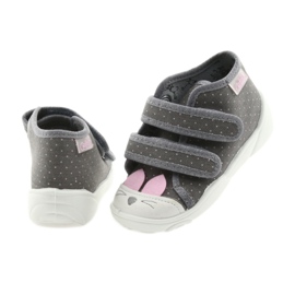 Scarpe per bambini Befado 212P059 grigio rosa 5