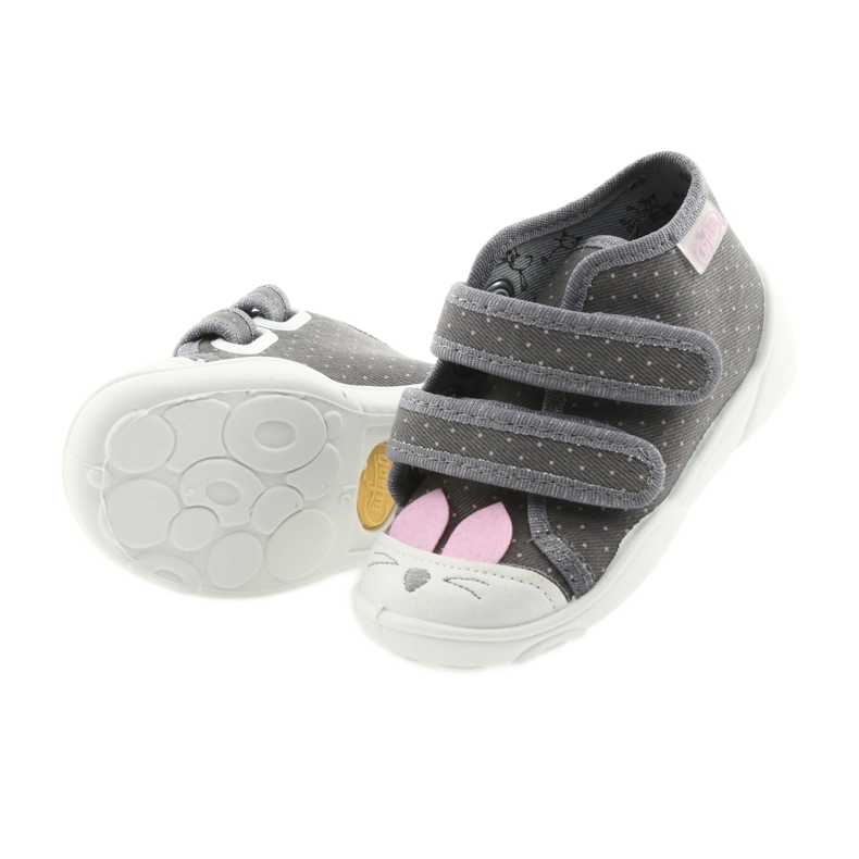 Scarpe per bambini Befado 212P059 grigio rosa 4