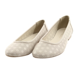 Ballerine donna beige pelle Angello 1780 3