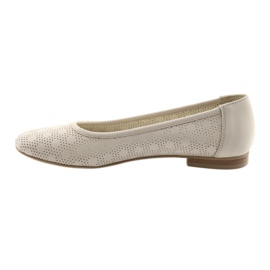 Ballerine donna beige pelle Angello 1780 2