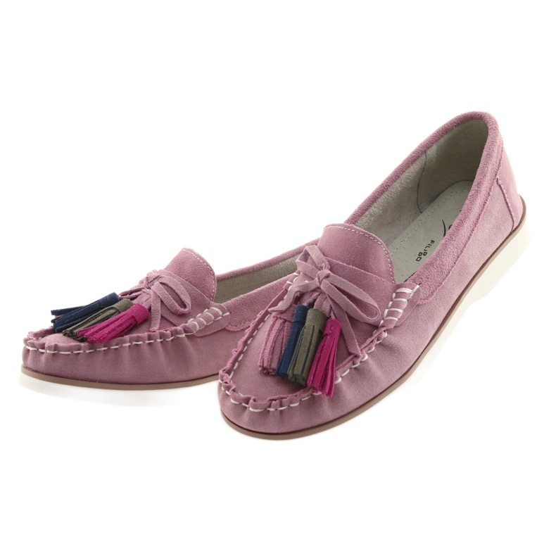 Comodi mocassini da donna Filippo 641 rosa 5