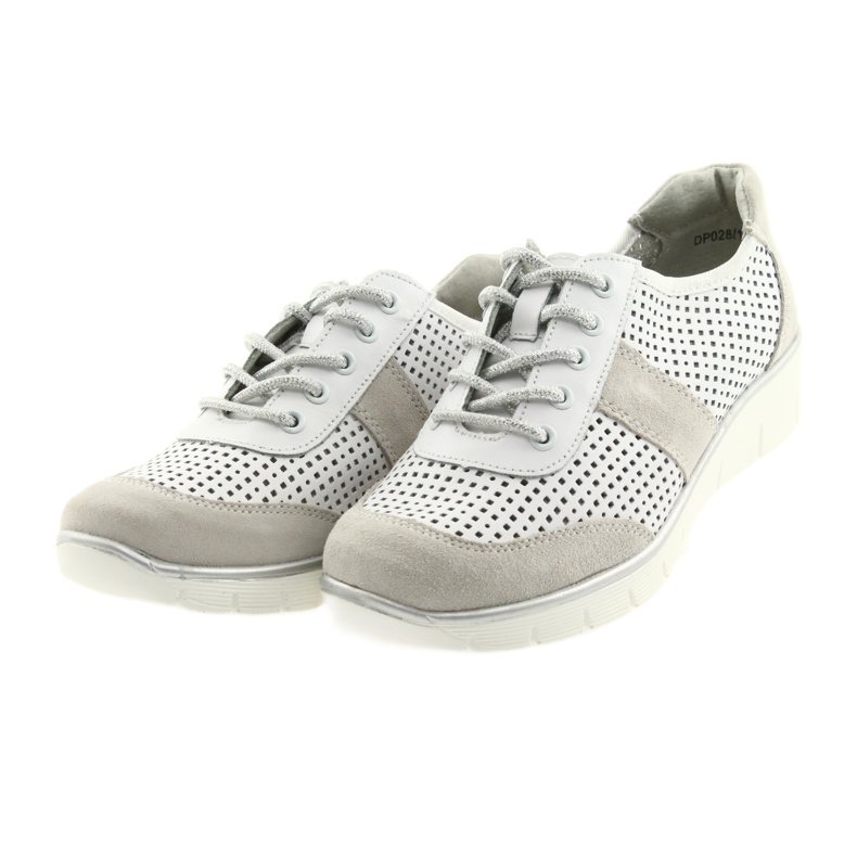 Scarpe sportive da donna Filippo 028 bianche e grigie bianco grigio 5