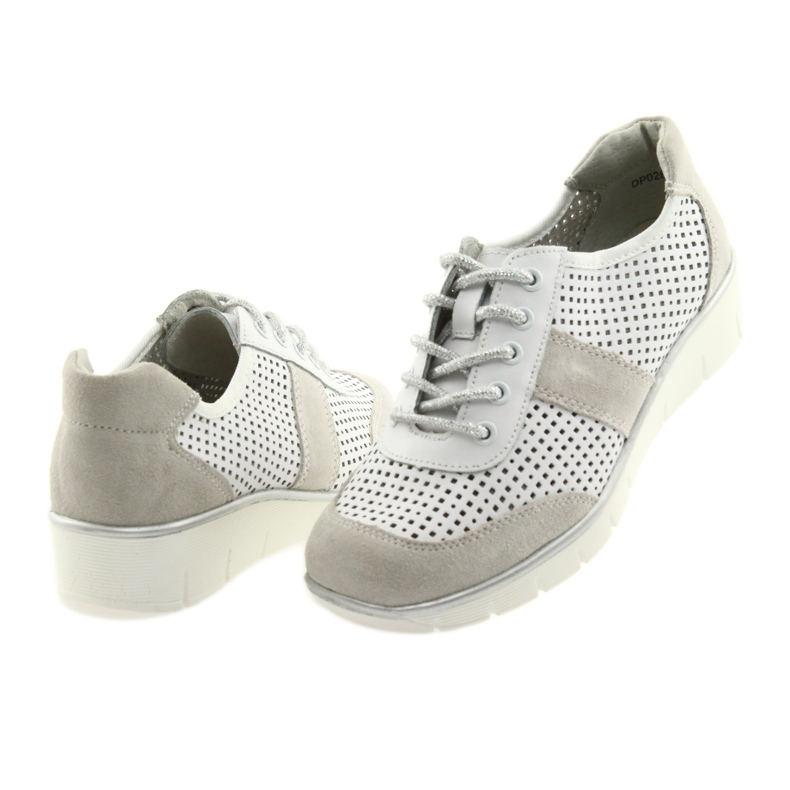 Scarpe sportive da donna Filippo 028 bianche e grigie bianca grigio 4