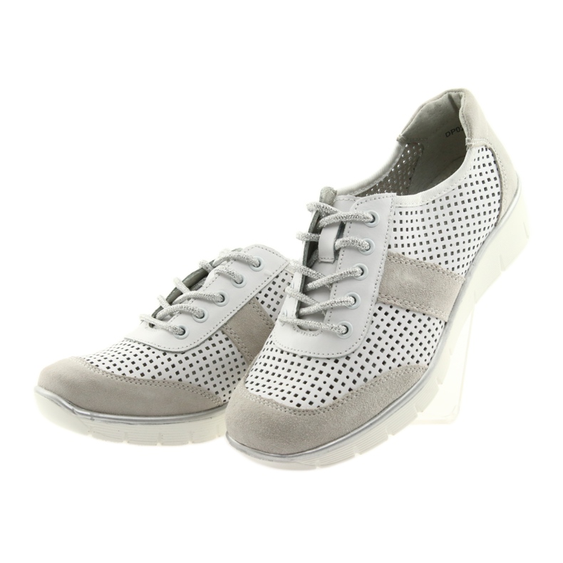 Scarpe sportive da donna Filippo 028 bianche e grigie bianca grigio 3