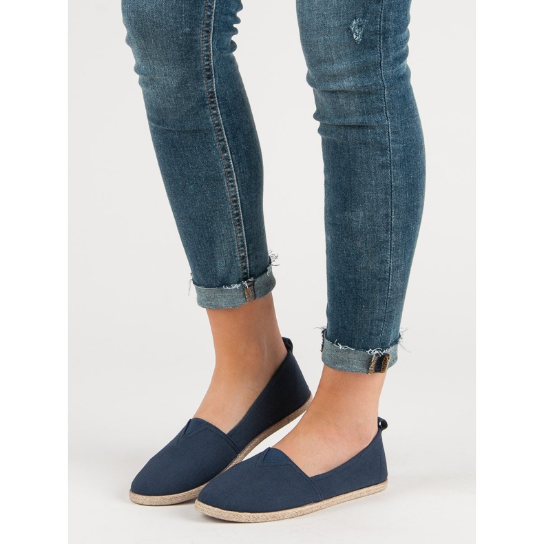 Sneakers slip on blu navy 1