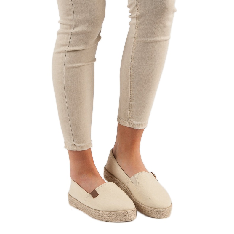 Espadrillas Beige Slip On 1