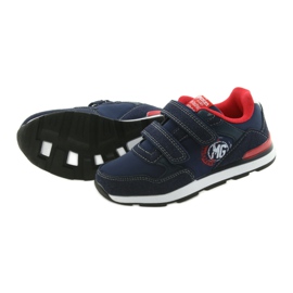 American Club Scarpe sportive con soletta in pelle americana BS08 rosso blu navy 5