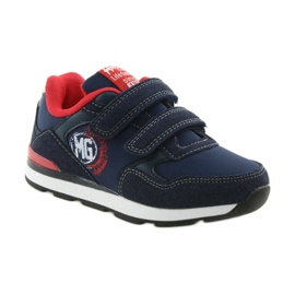 American Club Scarpe sportive con soletta in pelle americana BS08 rosso blu navy 1