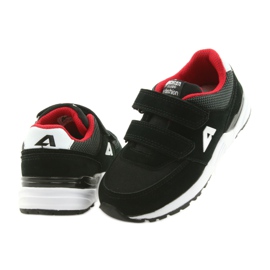 Soletta in pelle nera American Club BS09 nero rosso 4