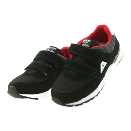 Soletta in pelle nera American Club BS09 nero rosso 3