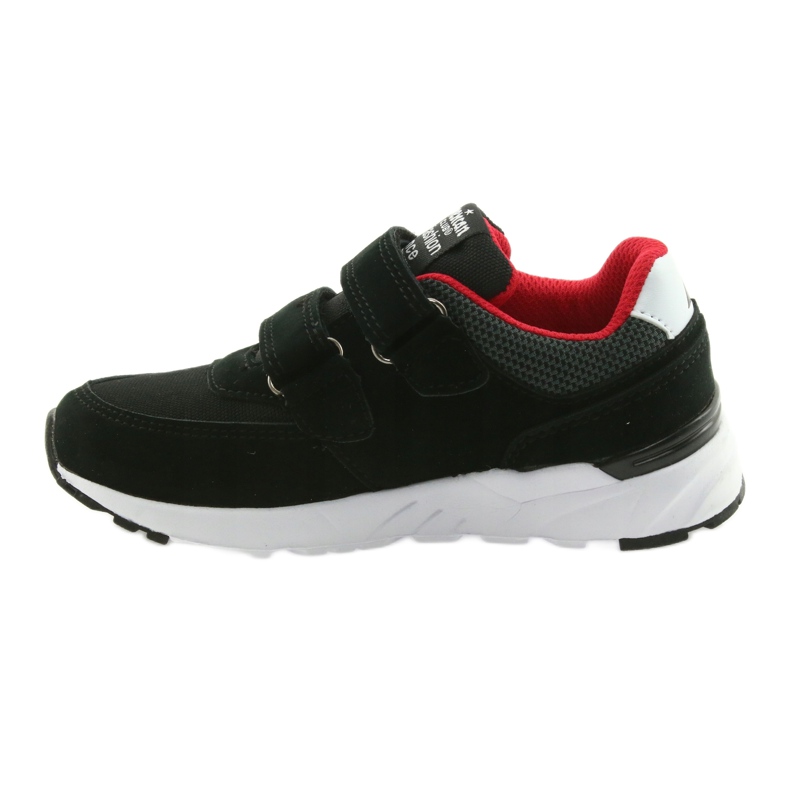 Soletta in pelle nera American Club BS09 nero rosso 2