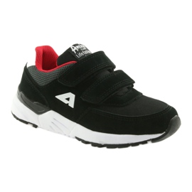 Soletta in pelle nera American Club BS09 nero rosso 1